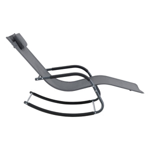 Leżak Caracena 147x63x89cm Leżak bujany w różnych kolorach kolory en.casa