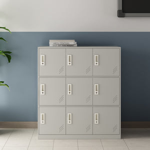 Szafka Rautavaara z drzwiami 4/6/9 jasnoszara [en.casa]