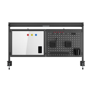 Organizer na biurko Virvik 117x73 cm stalowy [en.casa]