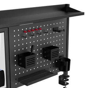 Organizer na biurko Virvik 117x73 cm stalowy [en.casa]