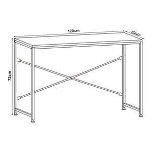 Biurko Røros 120x60x72 cm Biurko komputerowe o wyglądzie dębu en.casa