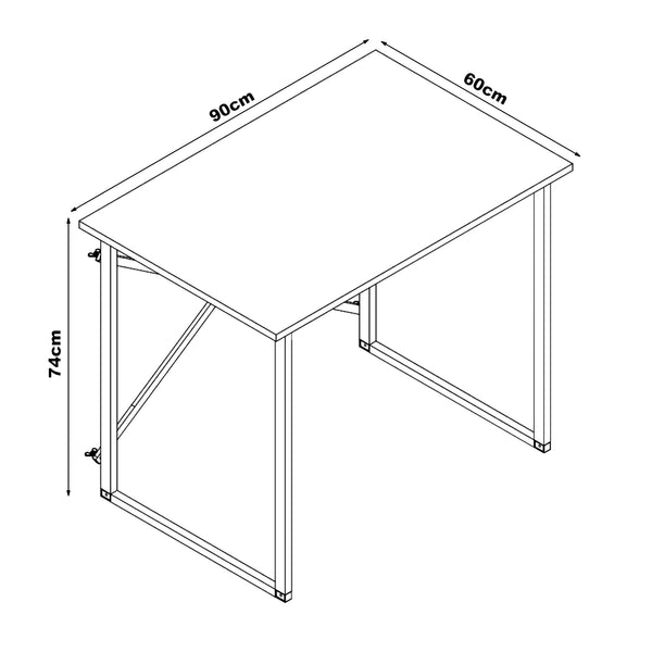 Biurko Tjeldsund 74x90x60 cm w różnych kolorach. kolory [en.casa]