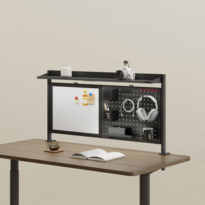 Organizer na biurko Virvik 117x73 cm stalowy [en.casa]