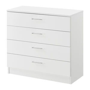 Szafka z szufladami Drammen 67x70x30 cm z 4 szufladami czarna/biała en.casa