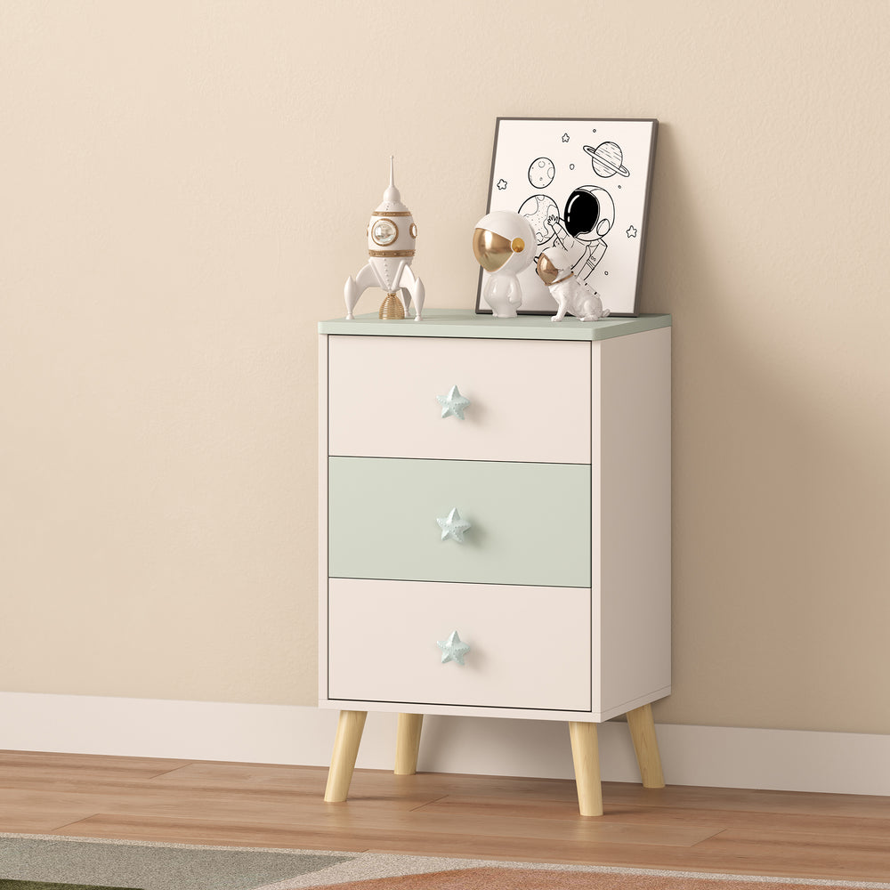 Komoda dziecięca Sandnes z 3 szufladami [en.casa]
