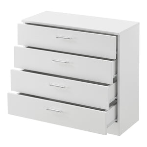 Szafka z szufladami Drammen 67x70x30 cm z 4 szufladami czarna/biała en.casa