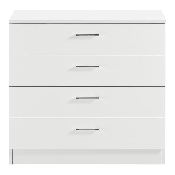 Szafka z szufladami Drammen 67x70x30 cm z 4 szufladami czarna/biała en.casa