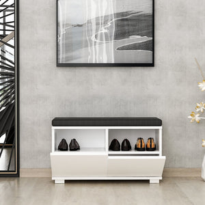 Ławka na buty Brande z 4 schowkami 42x80x35cm w różnych kolorach. kolory [en.casa]