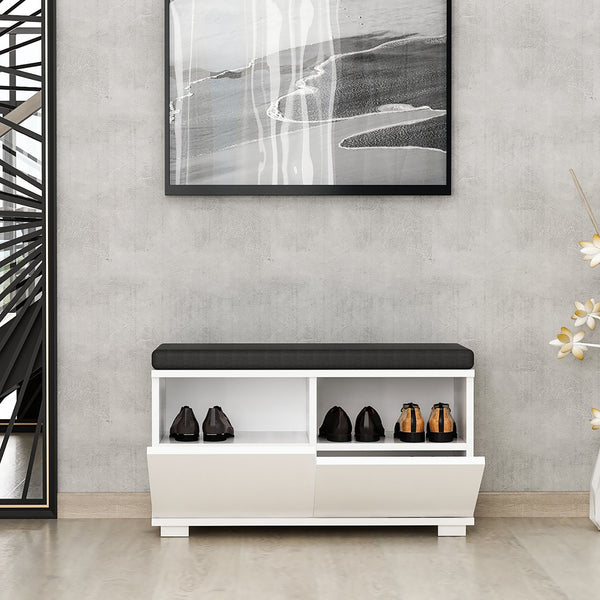 Ławka na buty Brande z 4 schowkami 42x80x35cm w różnych kolorach. kolory [en.casa]