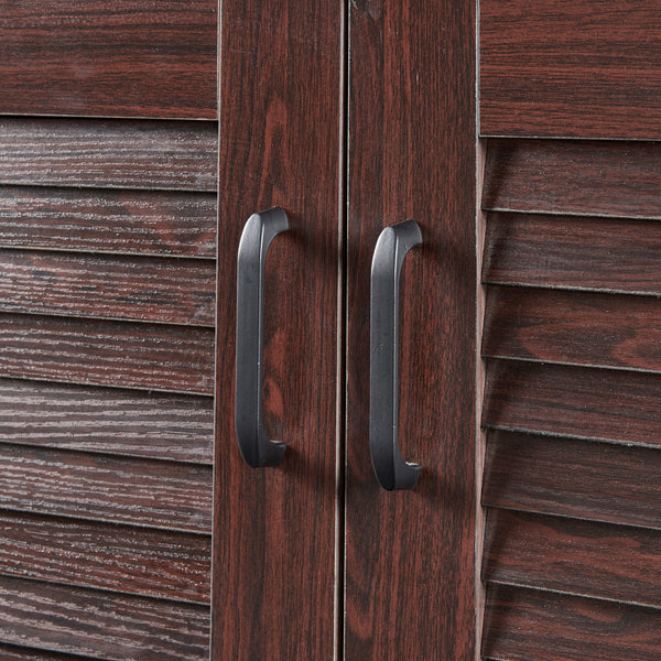 Løten szafka na buty z ławką 120x36x97 cm wenge [en.casa]