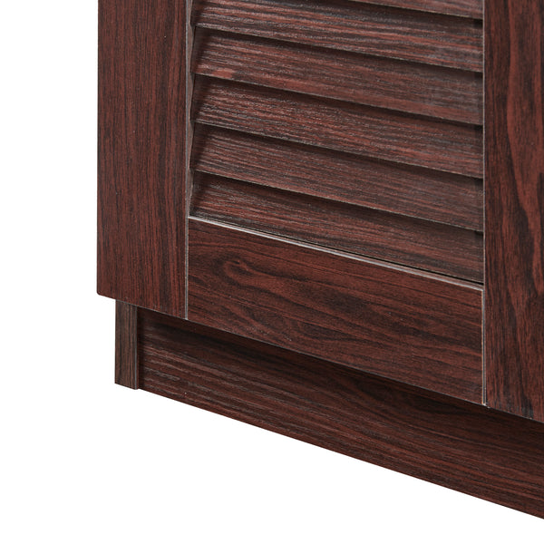 Løten szafka na buty z ławką 120x36x97 cm wenge [en.casa]