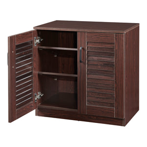 Szafka na buty Løten 63x36x62cm Wenge [en.casa]