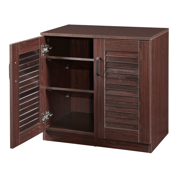 Szafka na buty Løten 63x36x62cm Wenge [en.casa]