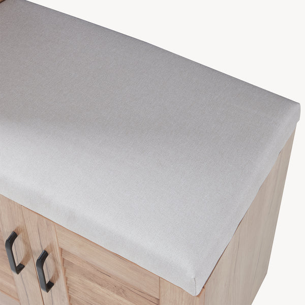 Løten szafka na buty z ławką 120x36x97 cm dąb [en.casa]