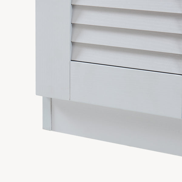 Szafka na buty Løten z ławką 120x36x97 cm Szara [en.casa]