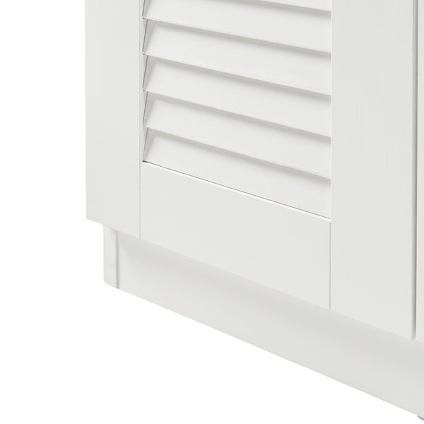 Szafka na buty Løten z ławką 120x36x97 cm biała [en.casa]