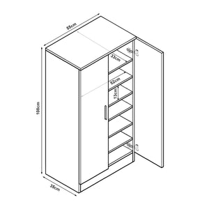 Szafka na buty Notribontaa 108x55x35 cm [en.casa]