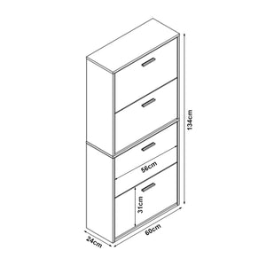 Szafka na buty Sykkylven [en.casa]
