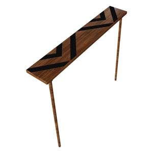 Drewniany stolik konsolowy Holmsland 70x80x14 cm [en.casa]