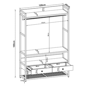 Wieszak na płaszcze Isen [en.casa]