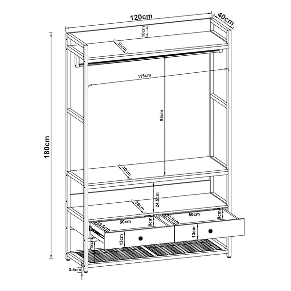 Wieszak na płaszcze Isen [en.casa]
