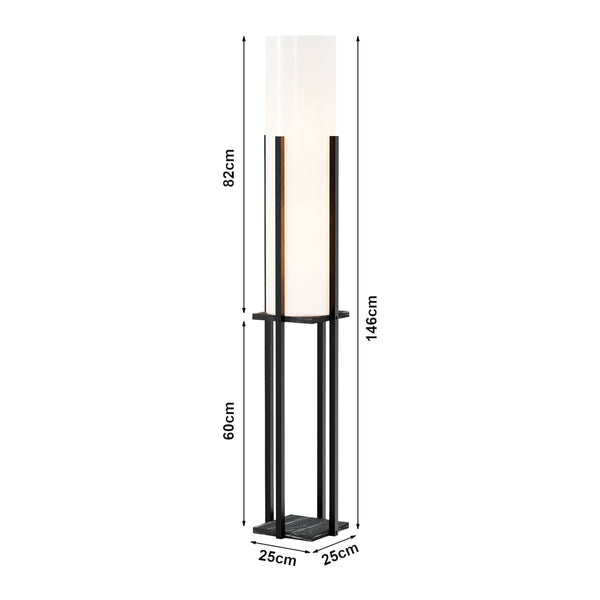 Lampa podłogowa Gisborne z półką w różnych kolorach. kolory [lux.pro]