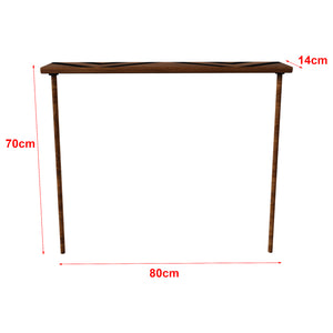 Drewniany stolik konsolowy Holmsland 70x80x14 cm [en.casa]