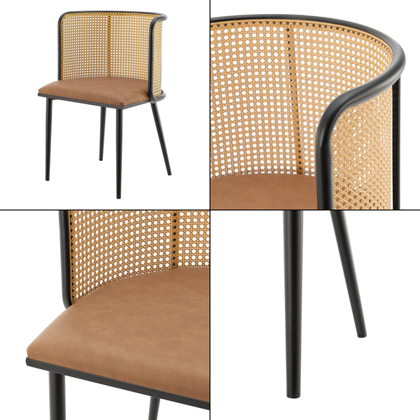 Krzesło do jadalni Flen zestaw 2 sztuk w różnych kolorach kolory [en.casa]