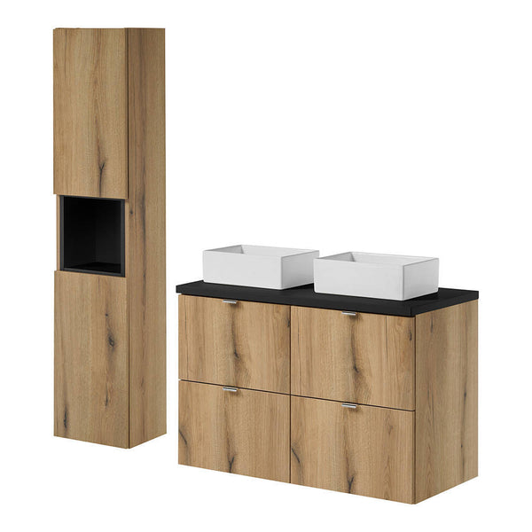 Umywalka Skelbolu z umywalką nablatową [en.casa]