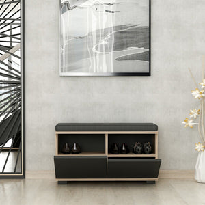 Ławka na buty Brande z 4 schowkami 42x80x35cm w różnych kolorach. kolory [en.casa]