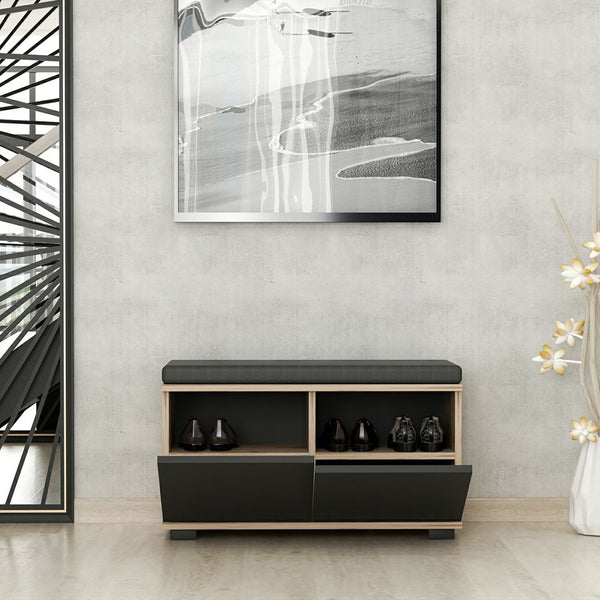 Ławka na buty Brande z 4 schowkami 42x80x35cm w różnych kolorach. kolory [en.casa]