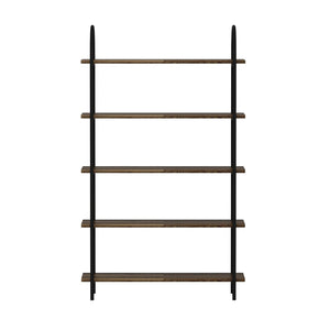 Półka stojąca Broager stare drewno/czarna w różnych rozmiarach [en casa rozmiary [en.casa]