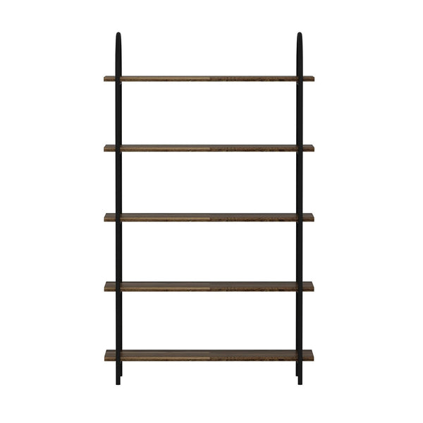 Półka stojąca Broager stare drewno/czarna w różnych rozmiarach [en casa rozmiary [en.casa]