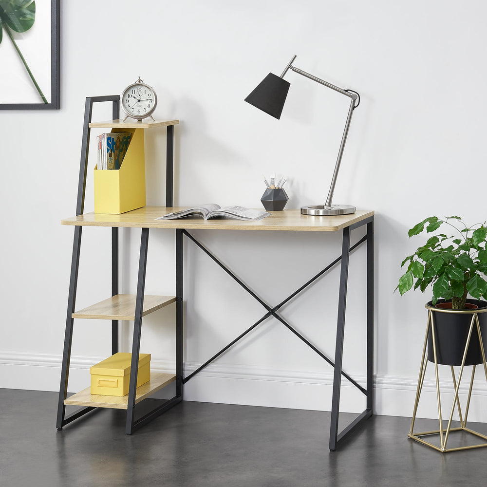 Schreibtisch Aalborg 117x102x50 cm in versch. Farben en.casa - premiumXL