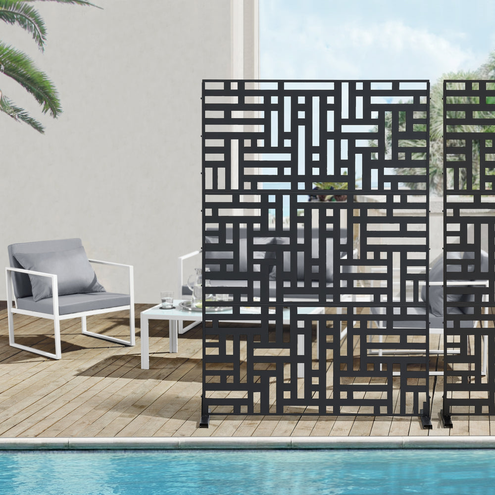 Trennwand Bernalda Stahl [casa.pro] - premiumXL