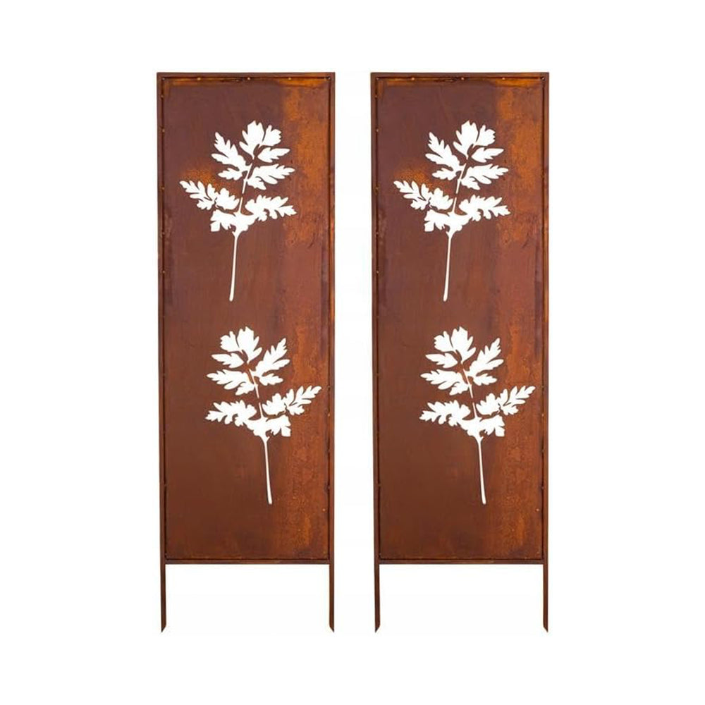 Ozdoba ogrodowa Irsina zestaw 2 szt. 160x50 cm stal corten rdza szlachetna [casa.pro]