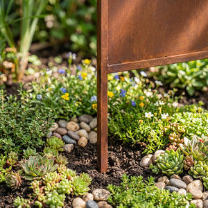 Ozdoba ogrodowa Irsina zestaw 2 szt. 160x50 cm stal corten rdza szlachetna [casa.pro]