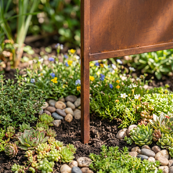 Ozdoba ogrodowa Irsina zestaw 2 szt. 160x50 cm stal corten rdza szlachetna [casa.pro]