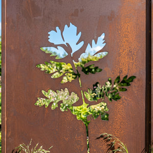 Ozdoba ogrodowa Irsina zestaw 2 szt. 160x50 cm stal corten rdza szlachetna [casa.pro]