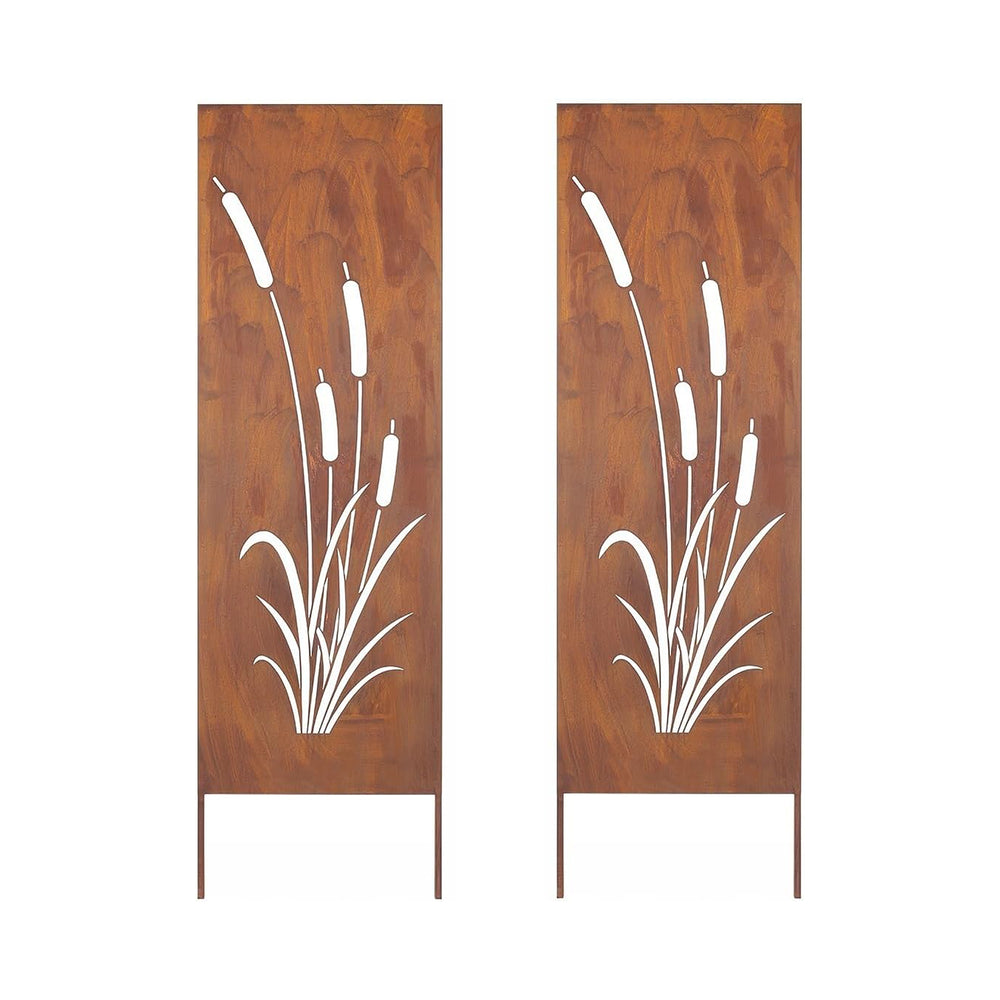 Ozdoba ogrodowa Irsina zestaw 2 szt. 160x50 cm stal corten rdza szlachetna [casa.pro]