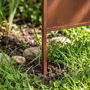 Ozdoba ogrodowa Irsina zestaw 2 szt. 160x50 cm stal corten rdza szlachetna [casa.pro]