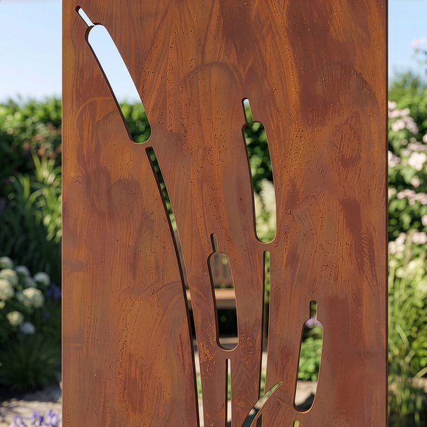 Ozdoba ogrodowa Irsina zestaw 2 szt. 160x50 cm stal corten rdza szlachetna [casa.pro]