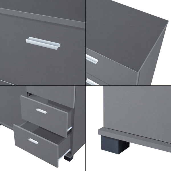 Kredens Döbritz 84x80x28 cm [en.casa]