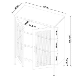 Kredens Falköping w różnych kolorach kolory [en.casa]