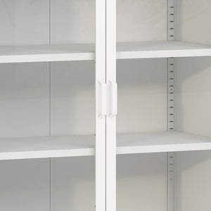 Komoda Fauske z przeszklonymi drzwiami w różnych kolorach kolory [en.casa]