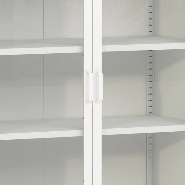 Komoda Fauske z przeszklonymi drzwiami w różnych kolorach kolory [en.casa]