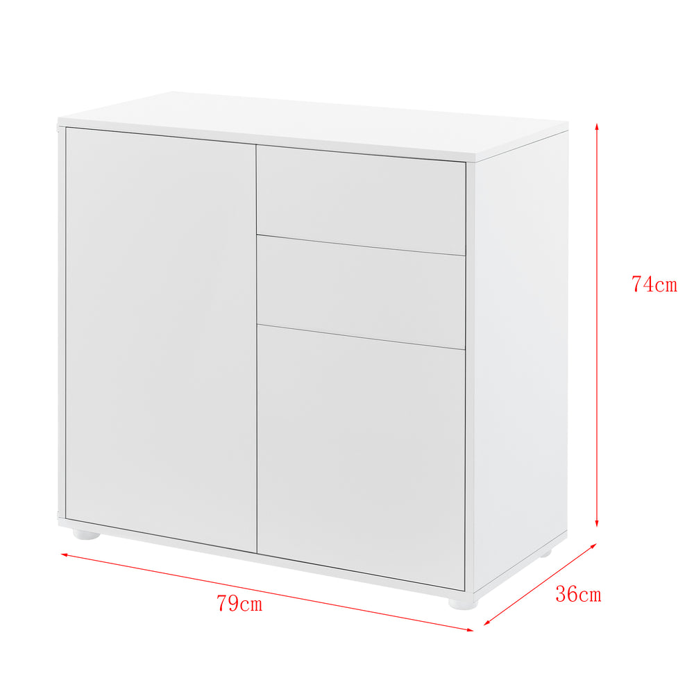 Komoda Paarl 74x79x36 cm w różnych kolorach [en.casa] - premiumXL