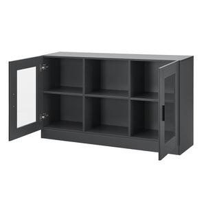 Kredens Spøttrup z przeszklonymi drzwiami w różnych kolorach Kolory [en.casa]