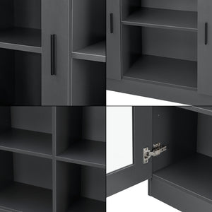 Kredens Spøttrup z przeszklonymi drzwiami w różnych kolorach Kolory [en.casa]