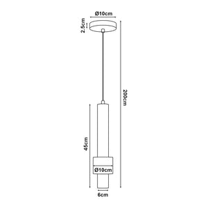 Metalowa lampa wisząca Lulled [lux.pro]